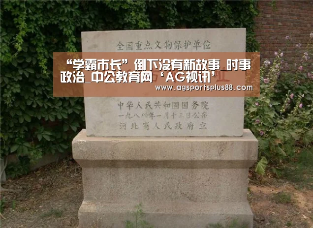 “学霸市长”倒下没有新故事_时事政治_中公教育网‘AG视讯’(图4) AG篮球